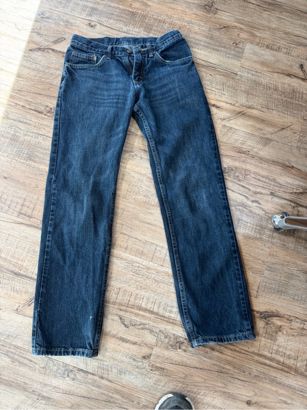 Lee Boys Dark Blue Straight Leg Jeans 16 slim
